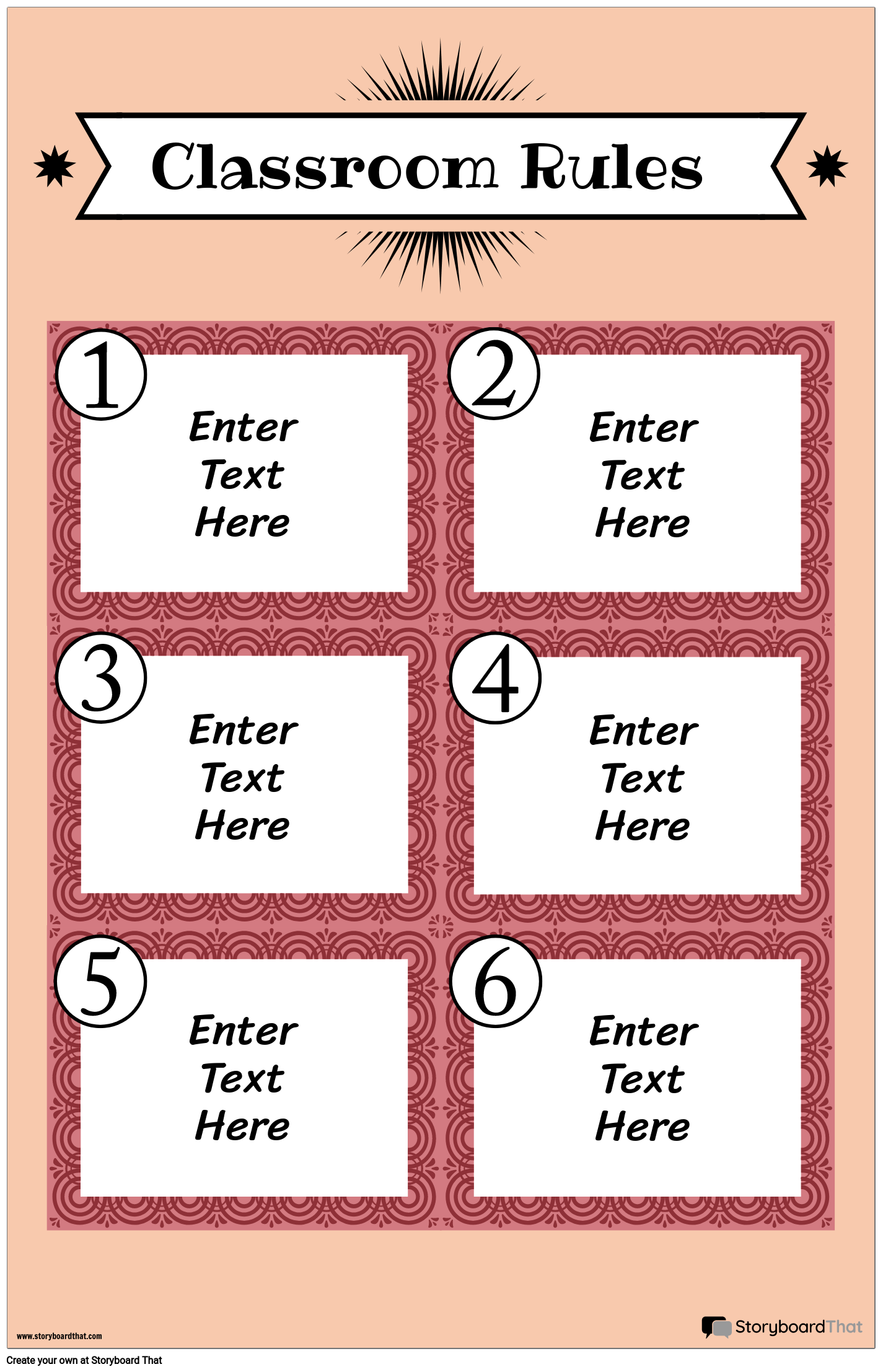 35 Free Customizable Classroom Rules Poster Templates
