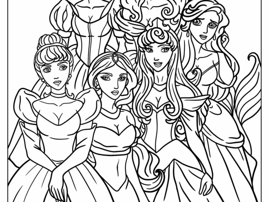 Disney Princess Coloring Sheets Free Printable Free Editable Disney Princess Coloring Sheets Free Printable Free Editable