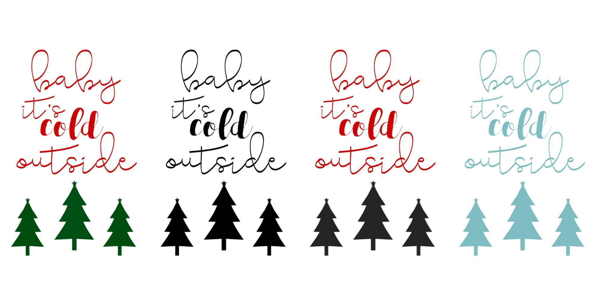4 Free Baby It s Cold Outside Christmas Printables Fox Hollow Cottage