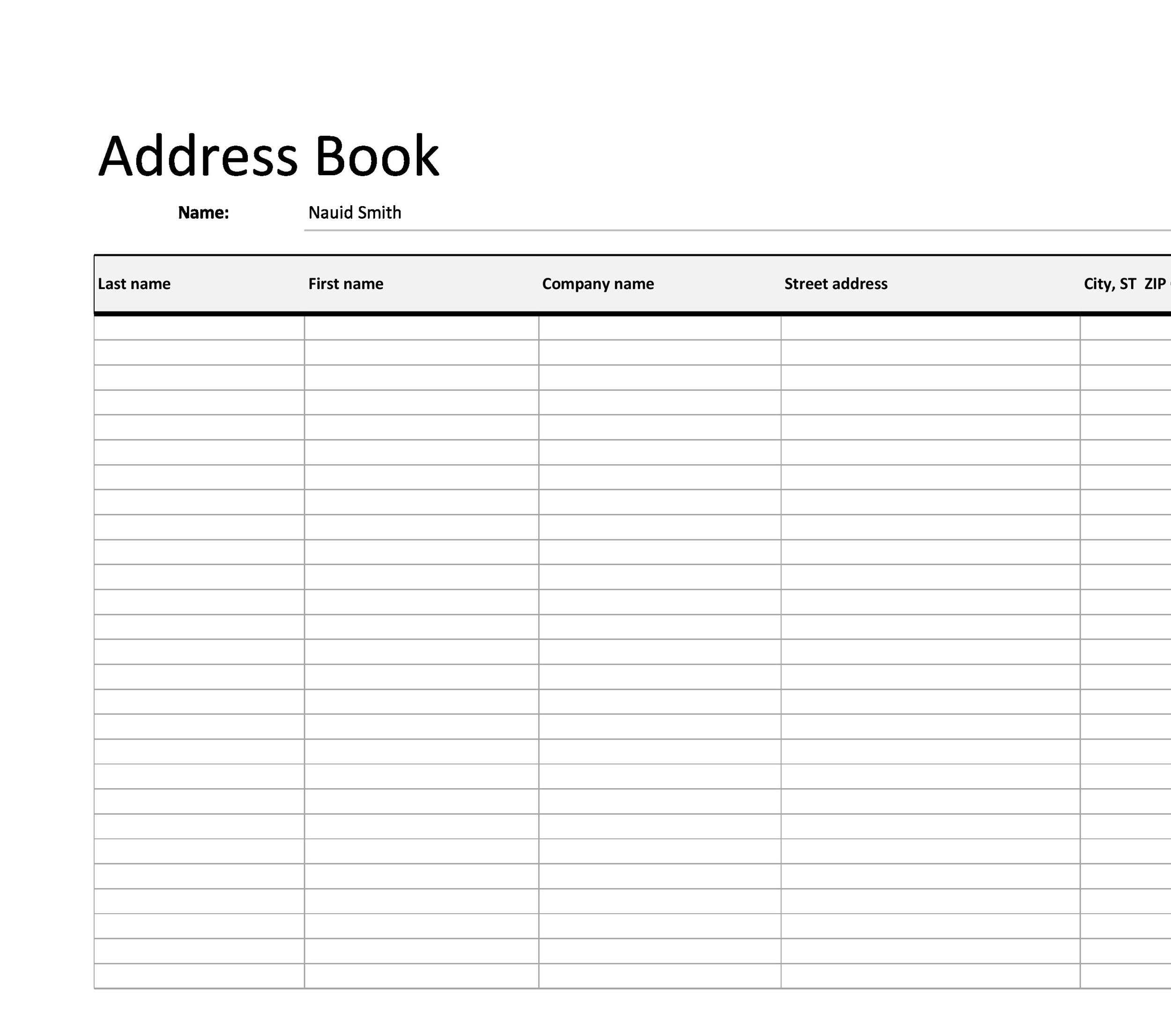 48 Phone Email Contact List Templates Word Excel PDF 