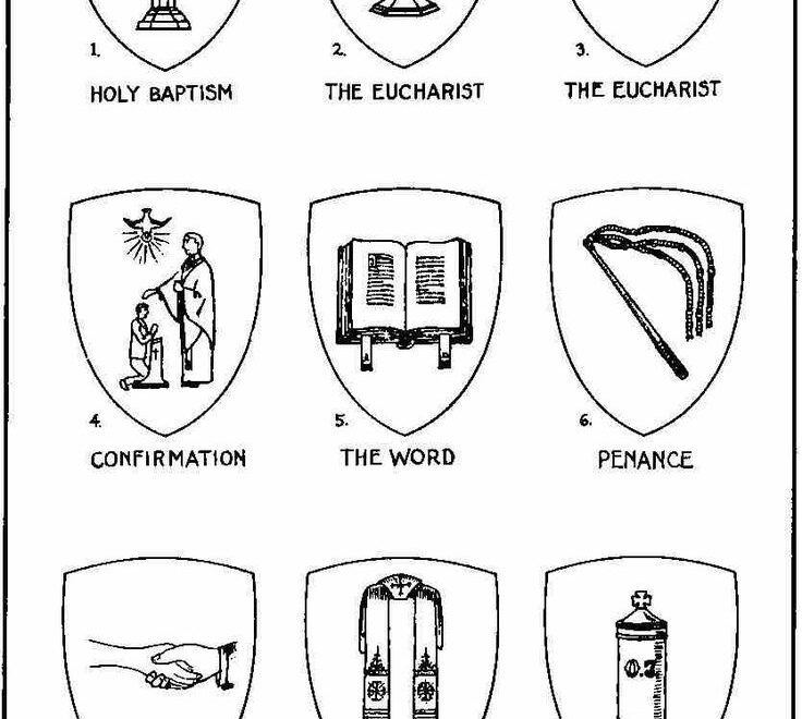 4Real Forums Seven Sacraments Coloring Page
