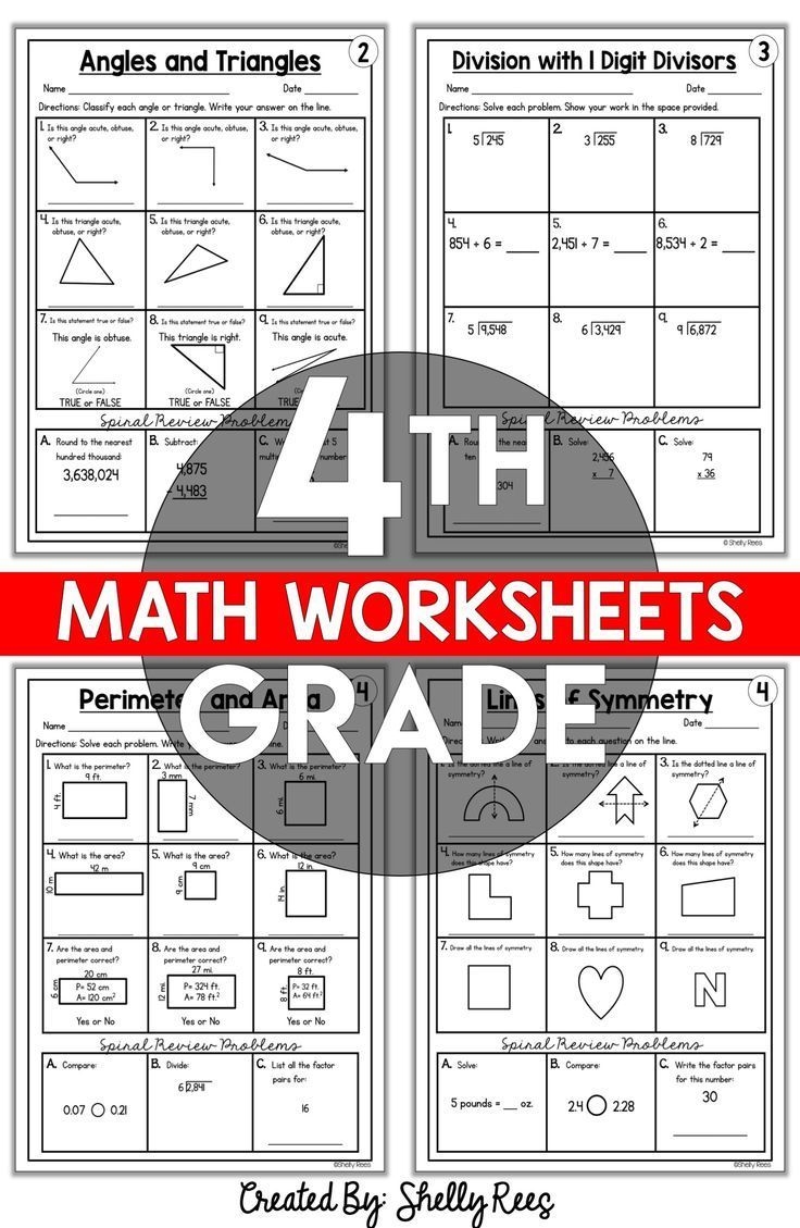 Free Printable 4Th Grade Worksheets