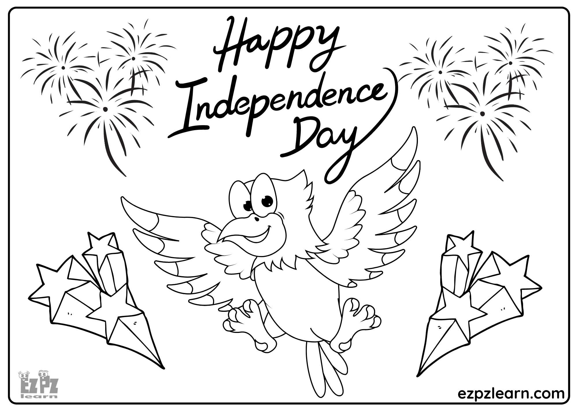 4th Of July Independence Day Coloring Page 8 Ezpzlearn