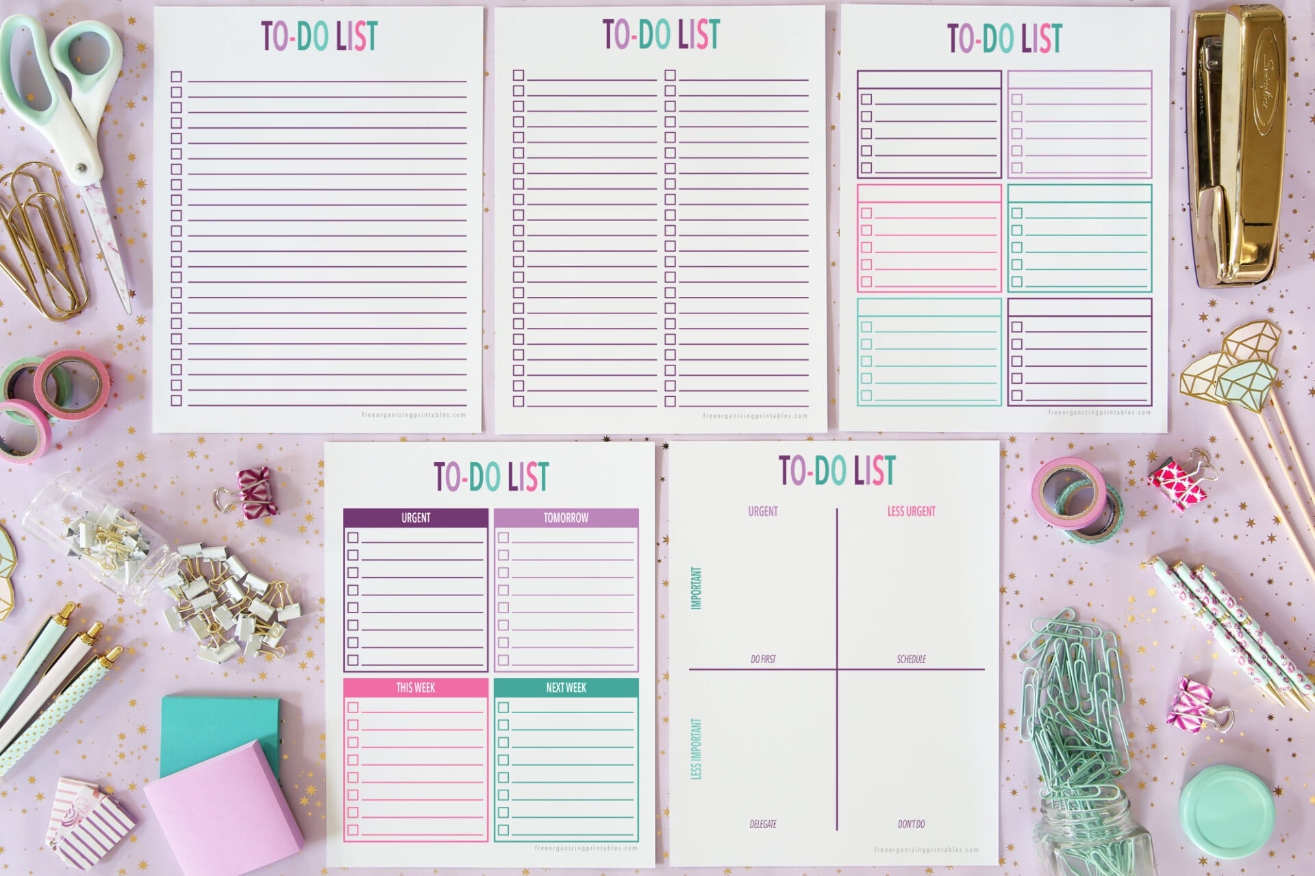 Free Printable To Do List Cute
