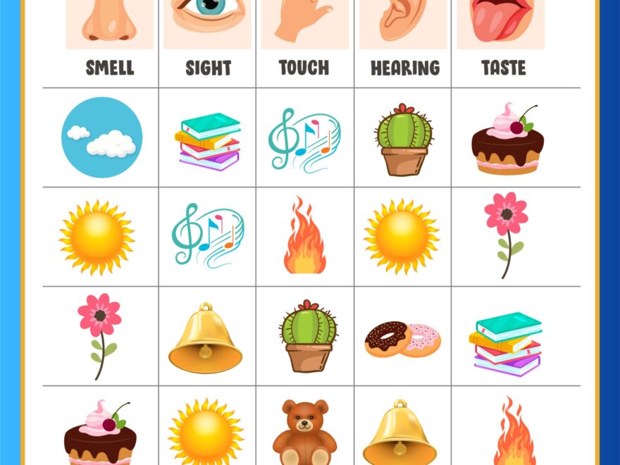 5 Senses Worksheets For Preschool And Kindergarten Free Printable High Chair Chronicles