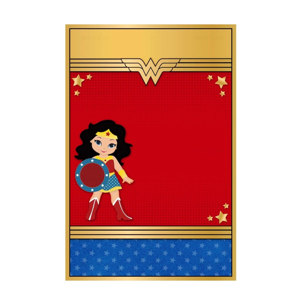 5 Wonder Woman Invitation Free Low Cost Templates