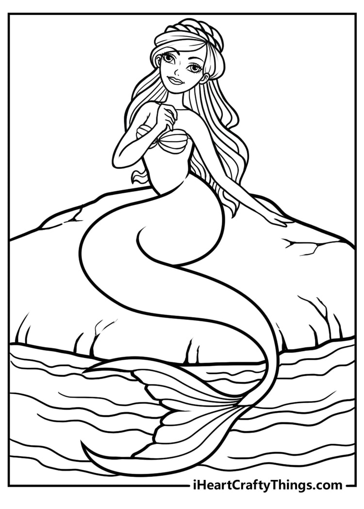 Printable Coloring Pages For Girls Mermaid