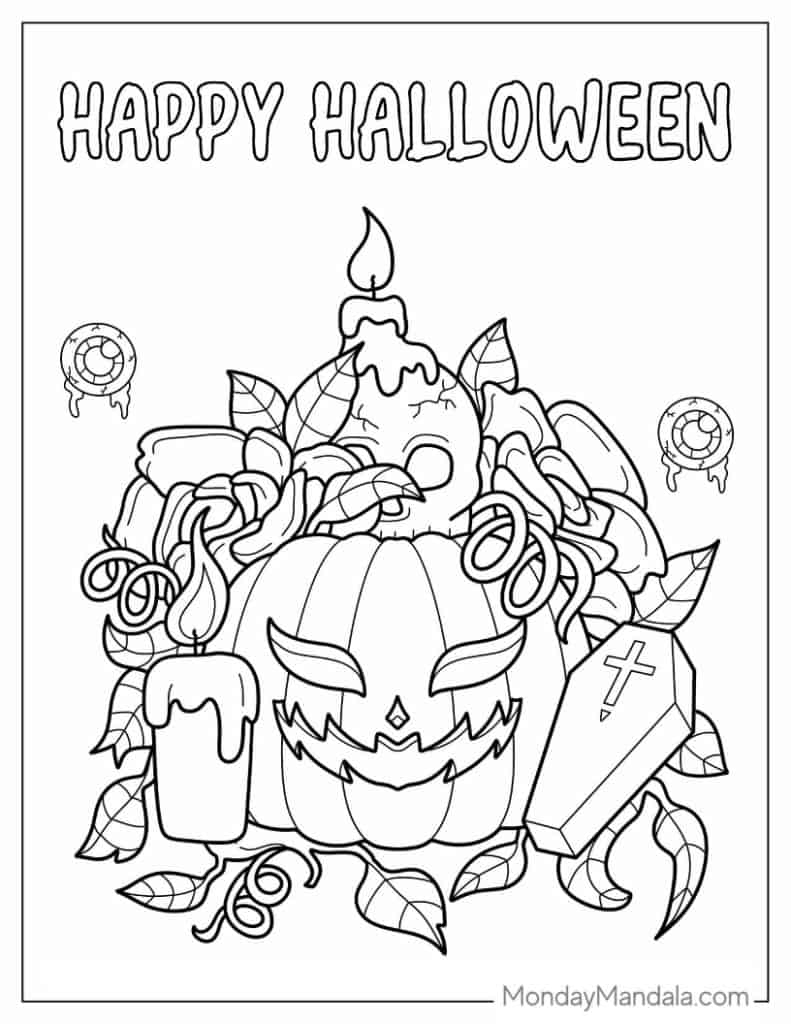 500 Halloween Coloring Pages Free PDF Printables 