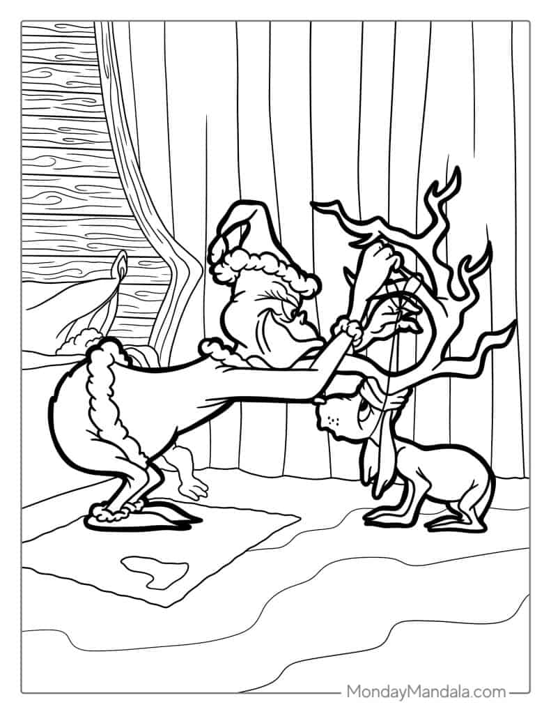 51 Grinch Coloring Pages Free PDF Printables 