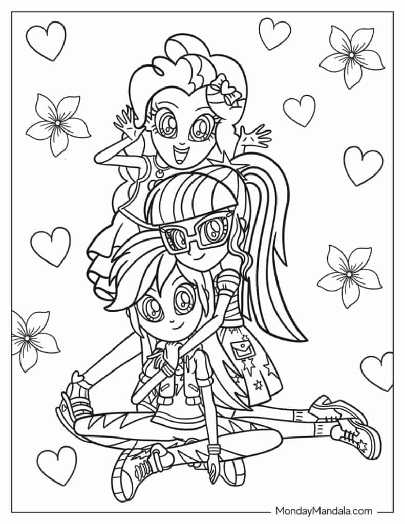 My Little Pony Equestria Girl Printable Coloring Pages