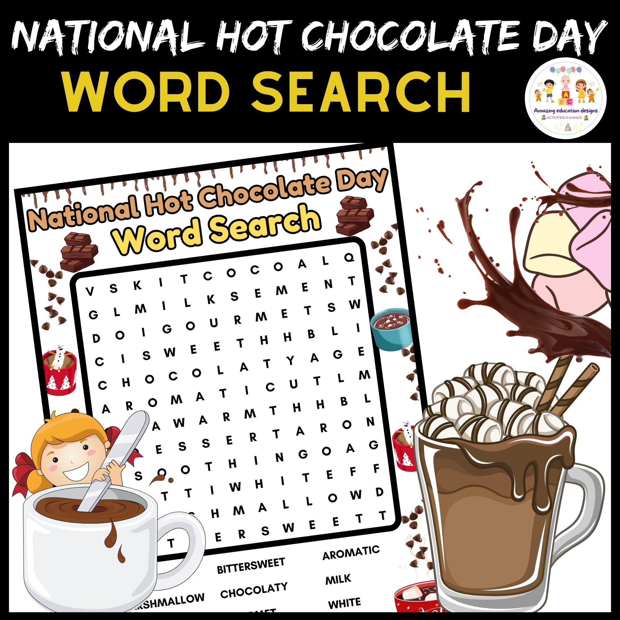 Free Printable Worksheets About Hot Chocolate