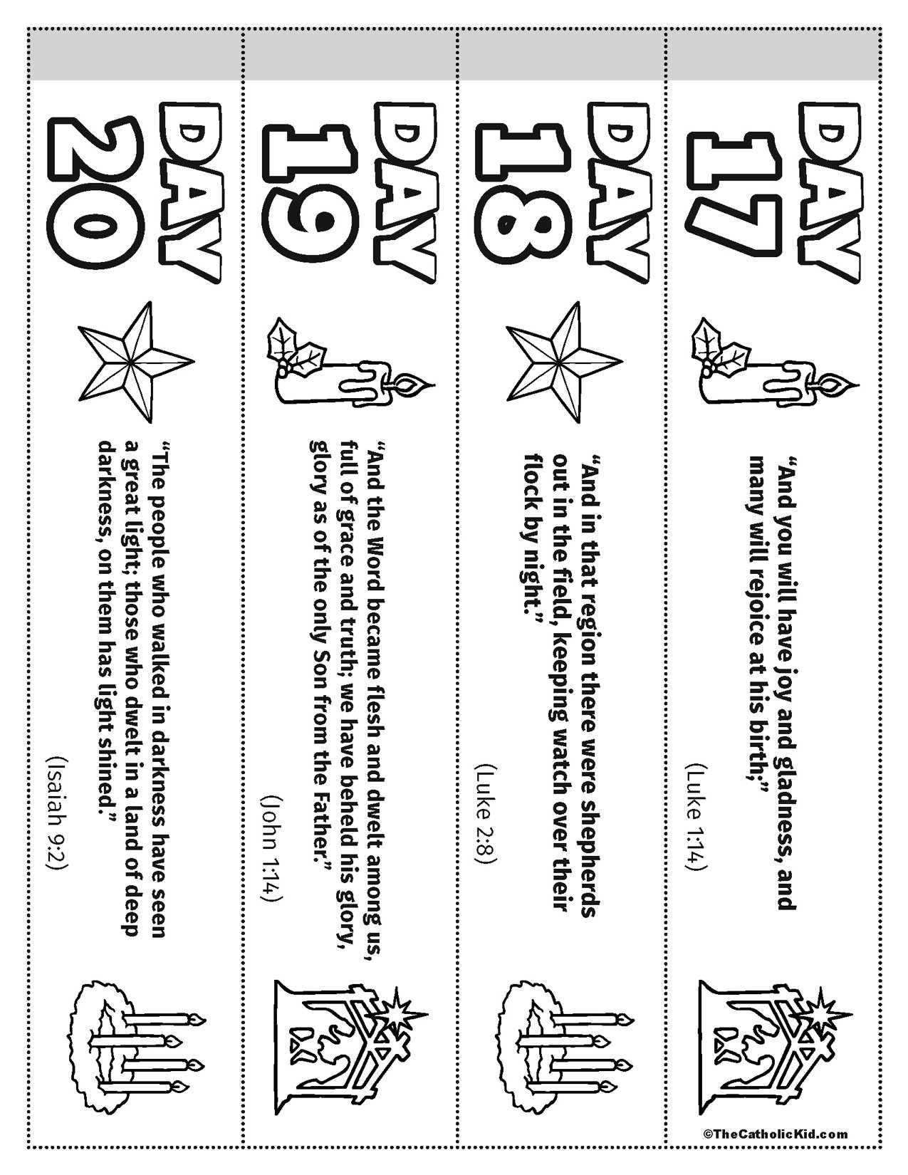 Free Printable Advent Countdown Paper Chain
