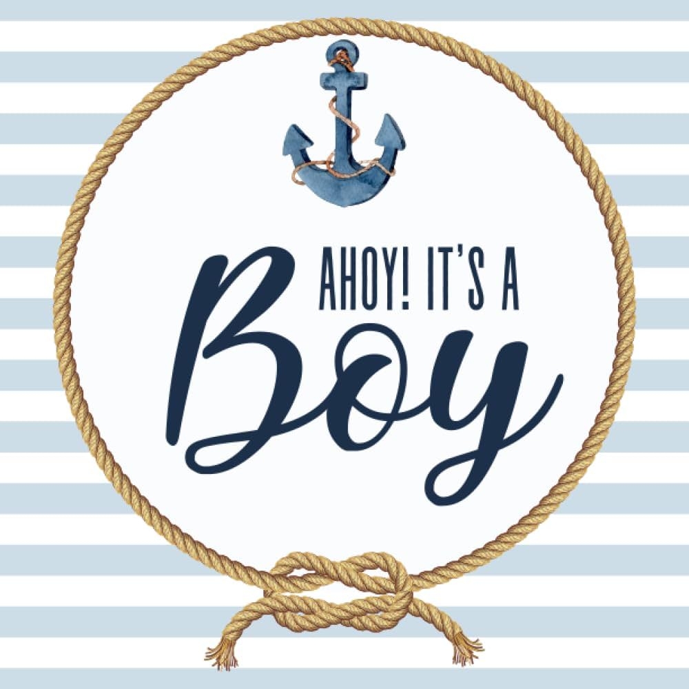 Ahoy It s A Boy Nautical Baby Shower Guest Book BONUS Gift Tracker Log And Keepsake Pages Advice For Parents Sign In Press Cutiepie Amazon Books