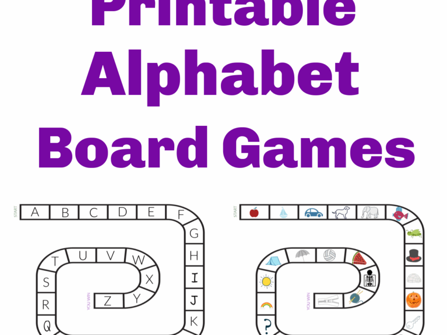 Alphabet Board Game Printable The Activity Mom