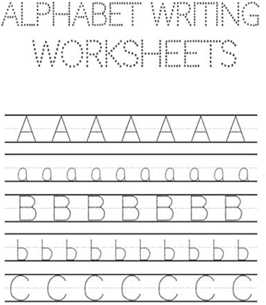 Alphabet Writing Worksheets ABC Writing Practice Books For Preschool alphabet Writing Practice A To Z Tracing Worksheets Learning Lina Worksheets Amazon de Books