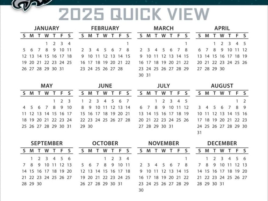 Amazon TURNER SPORTS Philadelphia Eagles 2025 Box Calendar 25998053053 Office Products