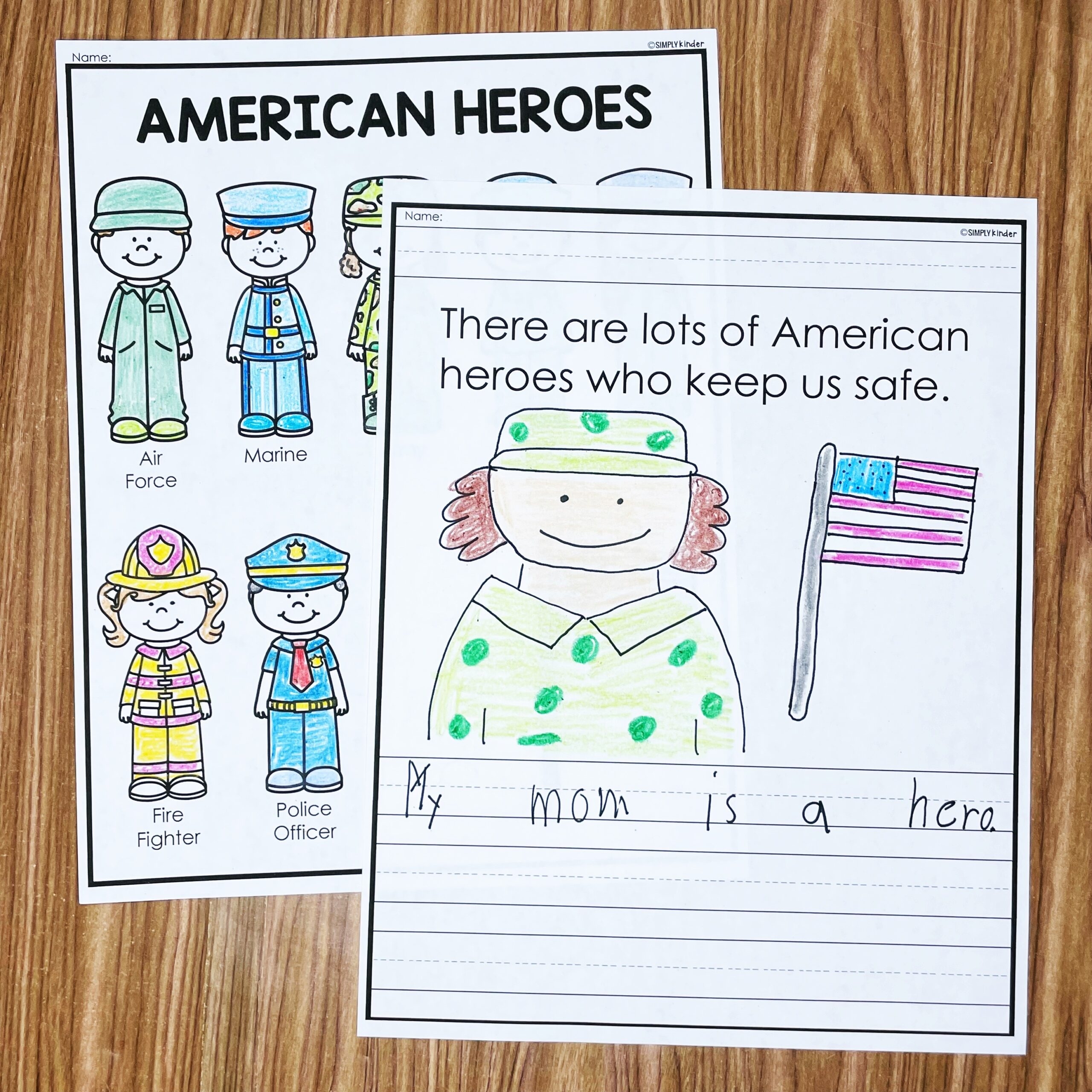 American Heroes Printable Simply Kinder