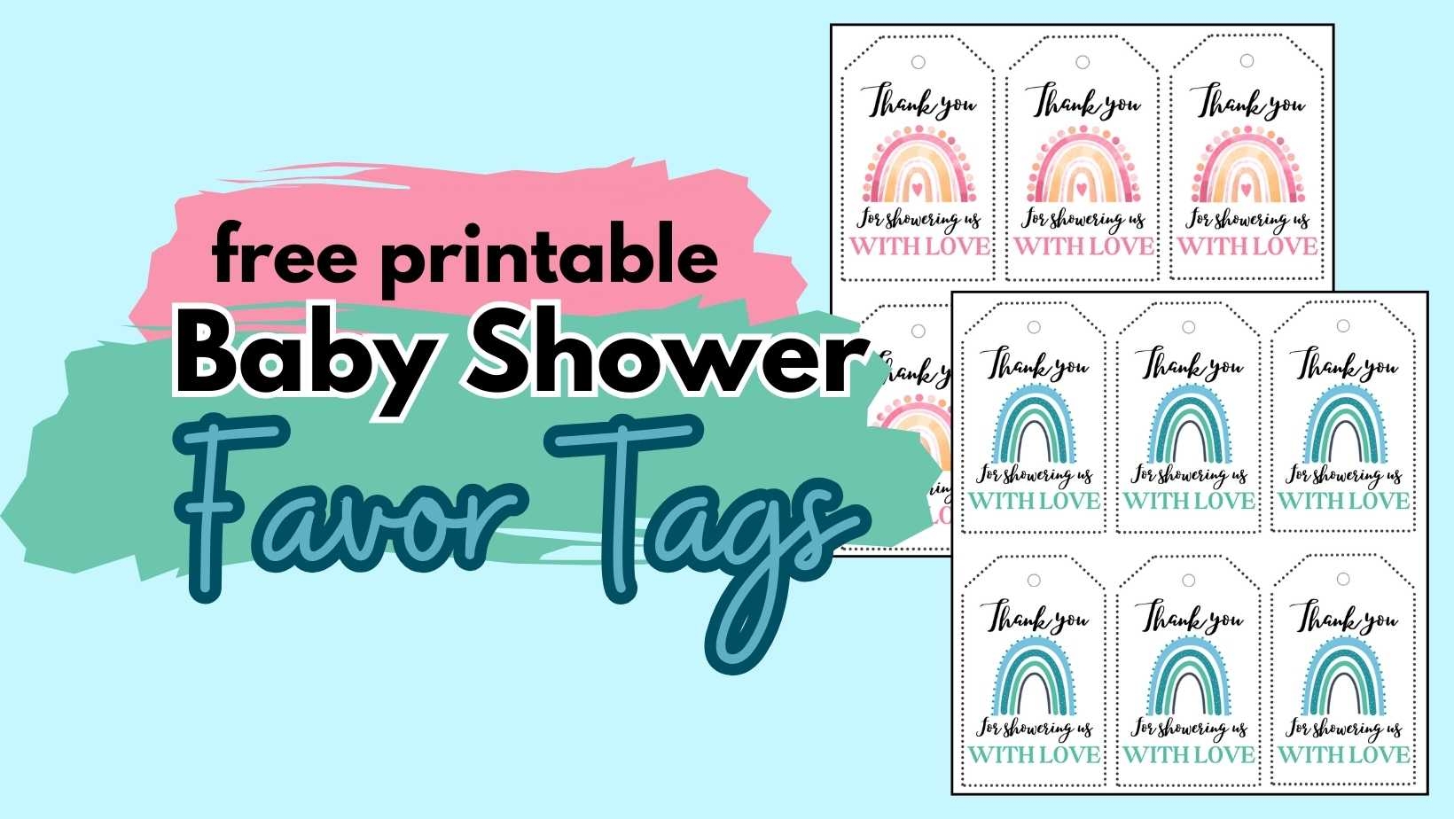 Baby Shower Favor Tags Boy Or Girl FREE Printable Mommy The Homemaker