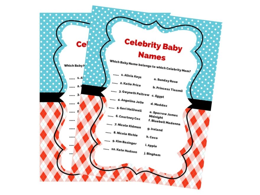 Baby Shower Game Archives Page 18 Of 21 Magical Printable