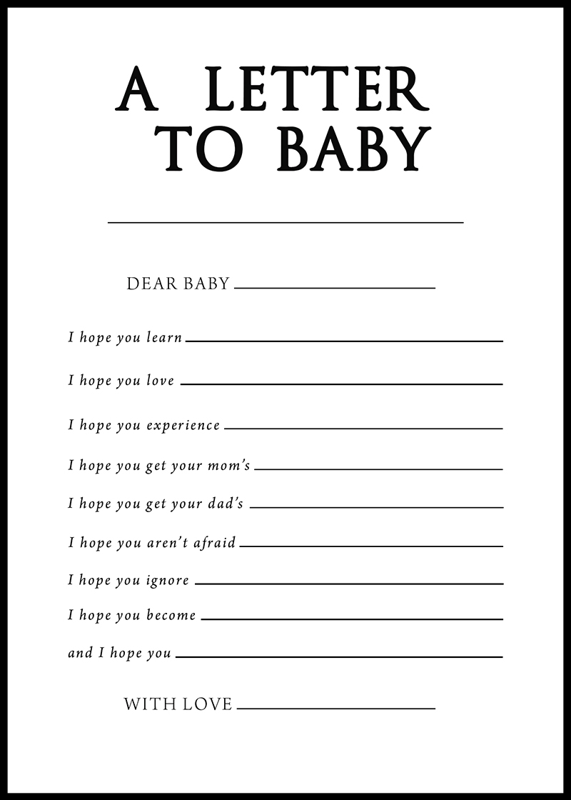 Baby Shower Games Free Printables