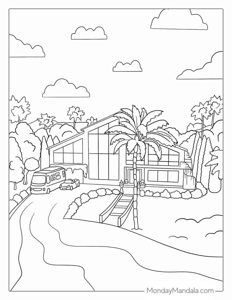 Barbie Dream House Drawing 2025