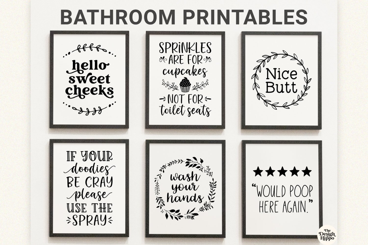 Free Bathroom Wall Art Printables