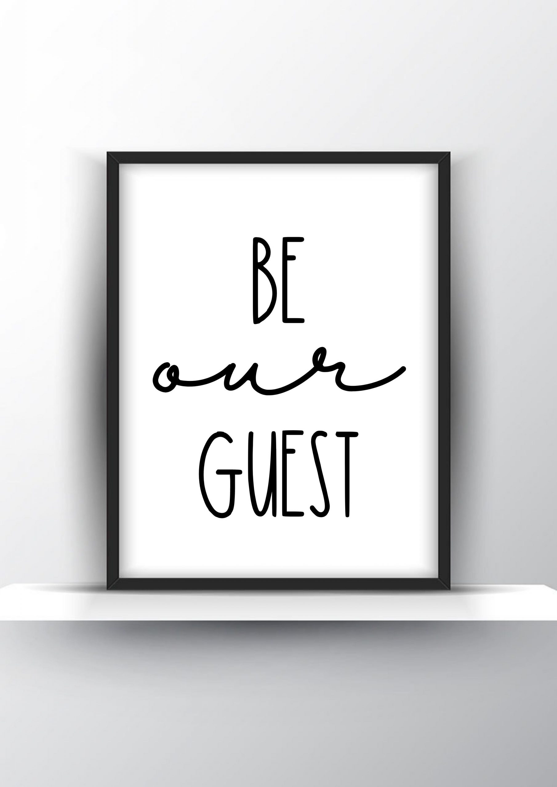 Be Our Guest Free Printable