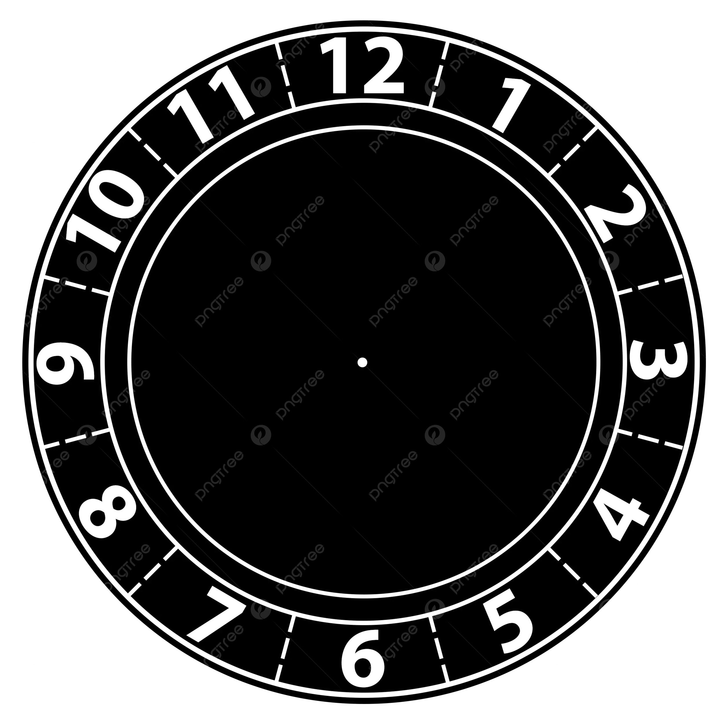 Black Clock Face No Hands Template Clock Face Clock No Hands Clock Templates PNG Transparent Clipart Image And PSD File For Free Download