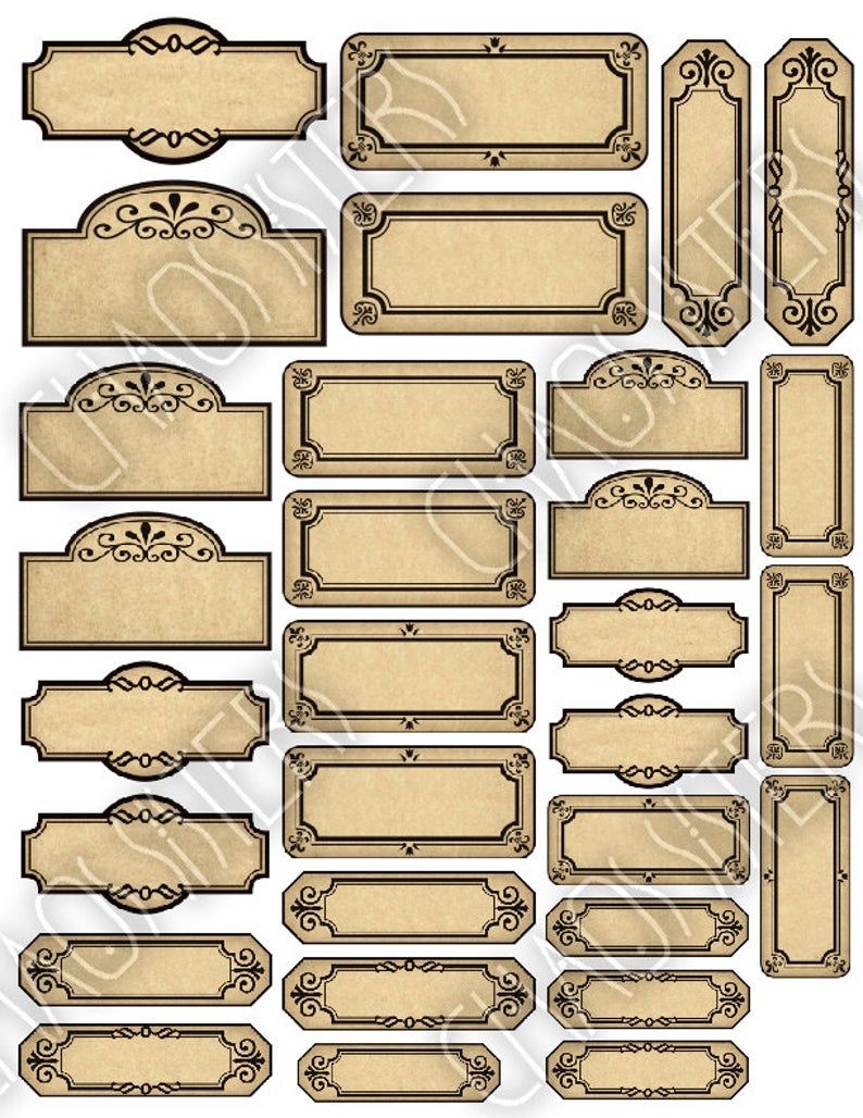 Blank Potion Labels Free Printables