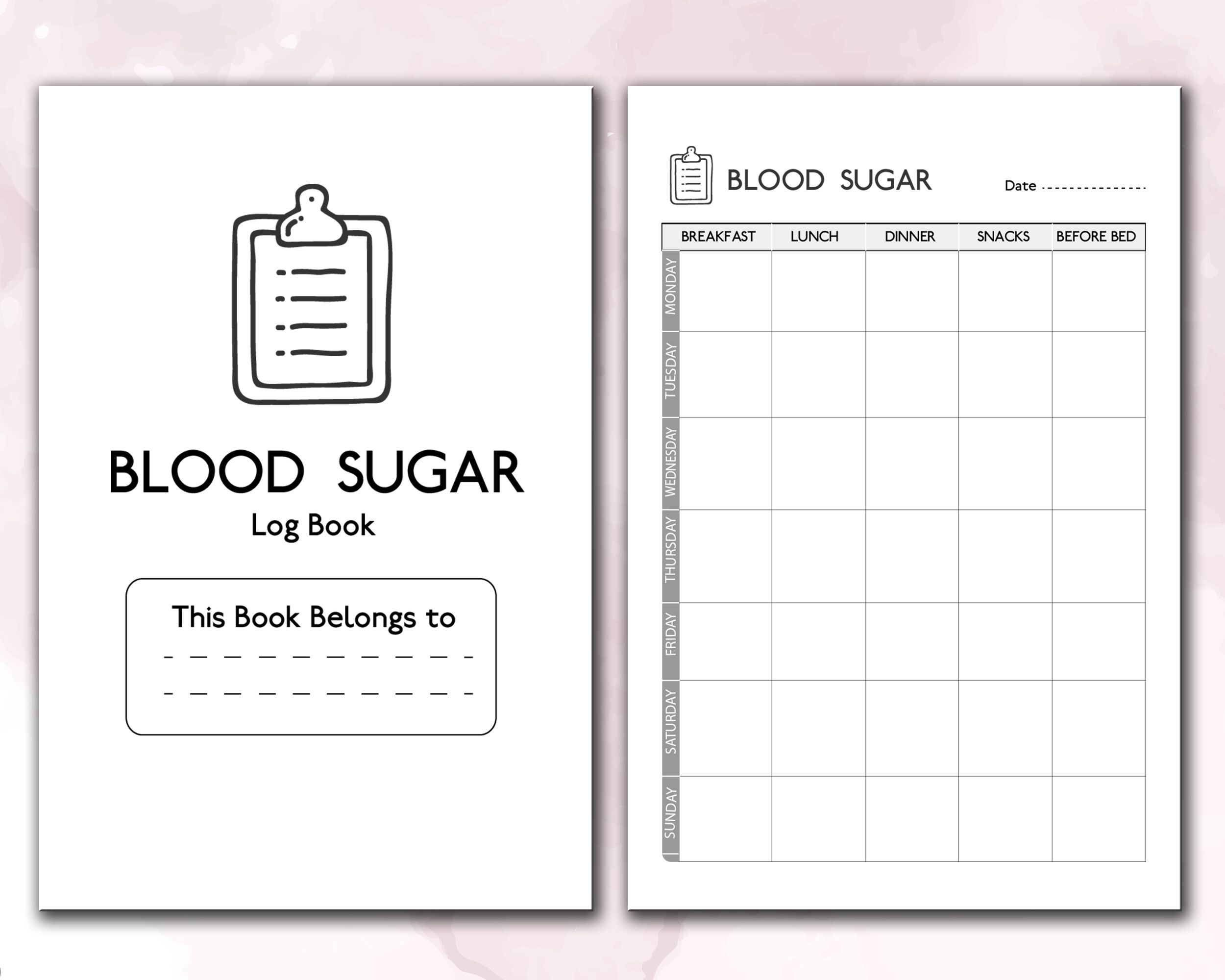 Small Printable Blood Sugar Log Sheet