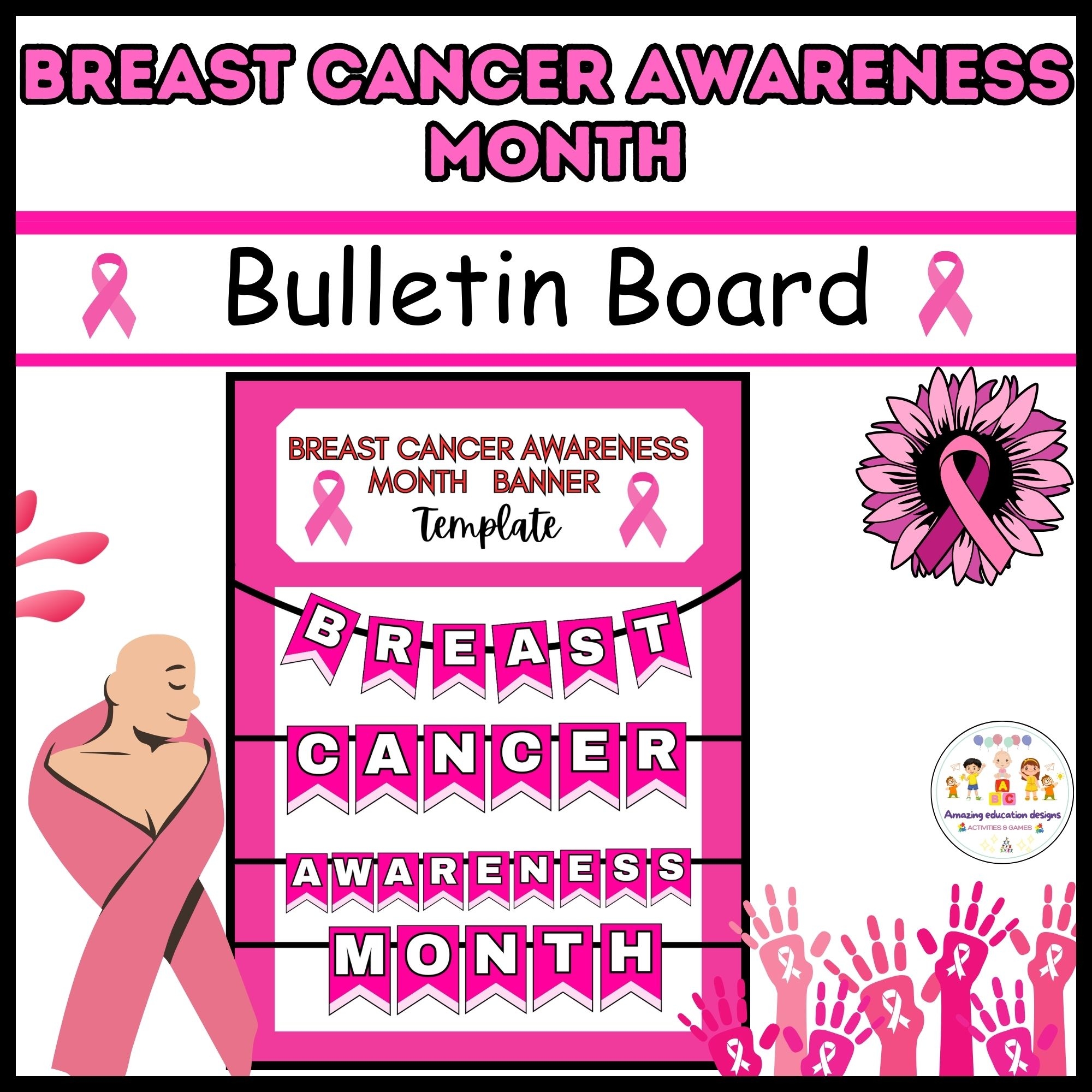 Breast Cancer Awareness Month Bulletin Board Made By Teachers