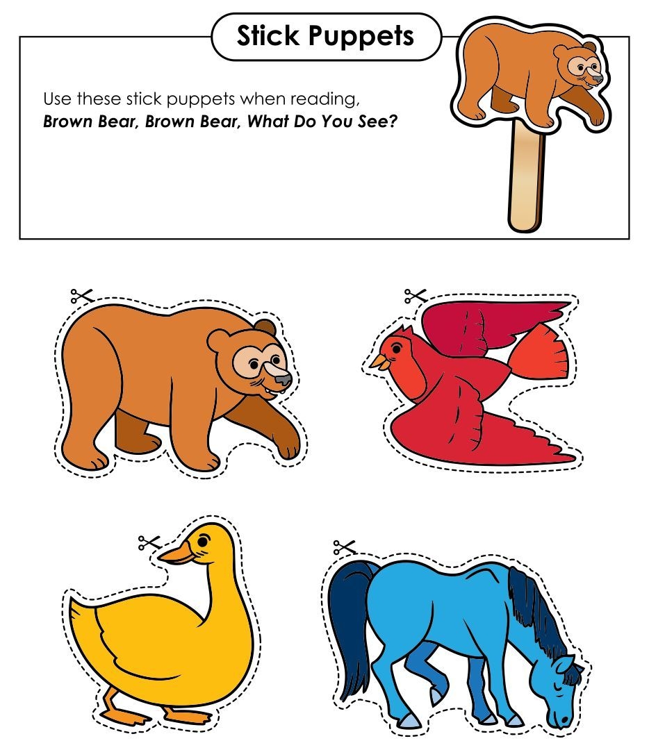 Brown Bear Brown Bear 12 Free PDF Printables Printablee