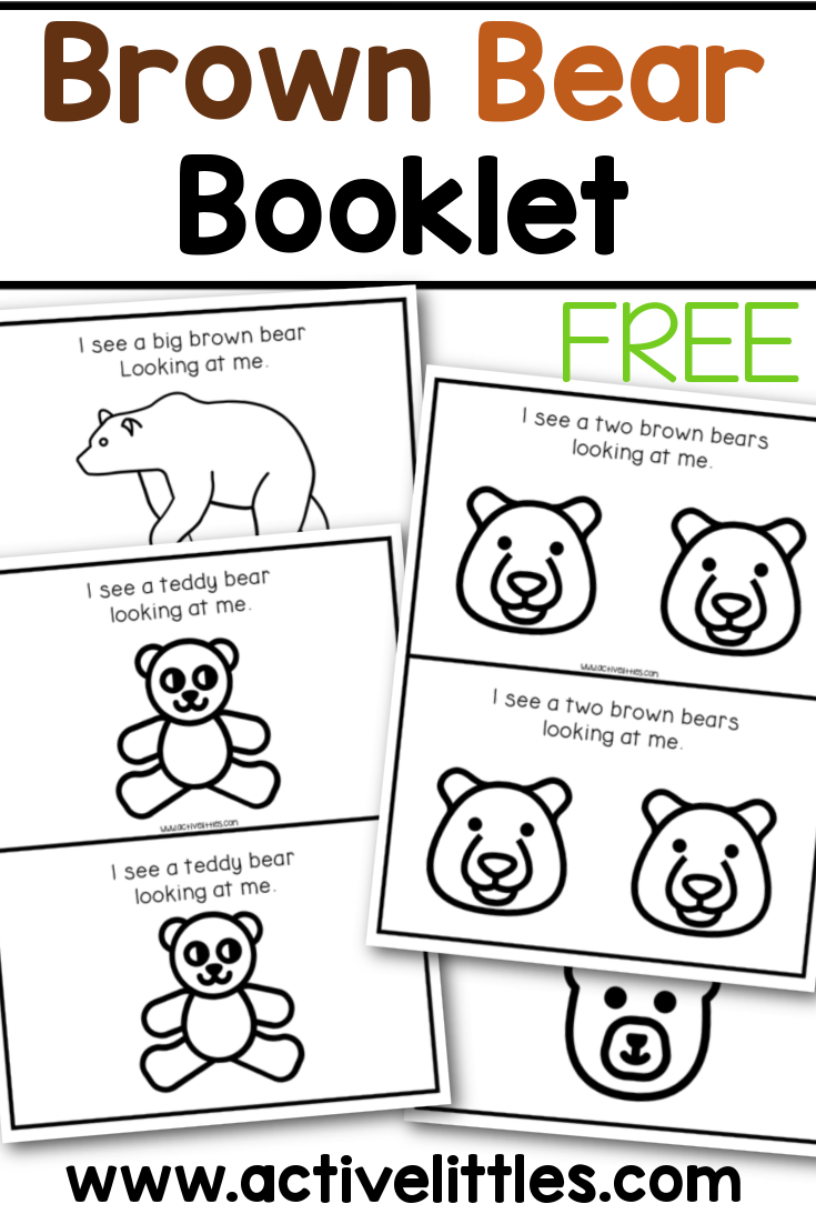 Brown Bear Brown Bear What Do You See Printable Book Active Littles