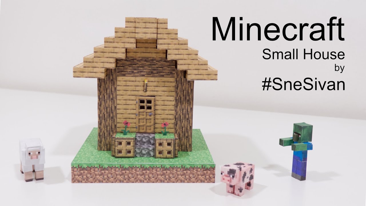 Build Your Own Cozy Minecraft Small House With Free Papercraft Templates Fun And Easy DIY Project YouTube