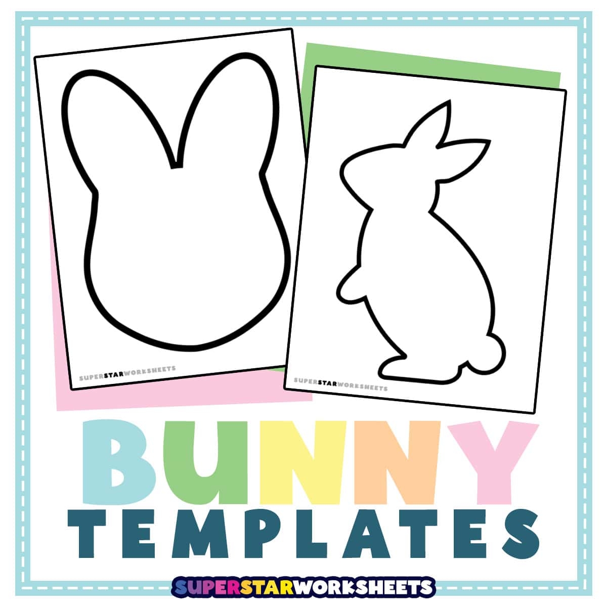 Cut Out Printable Bunny Template