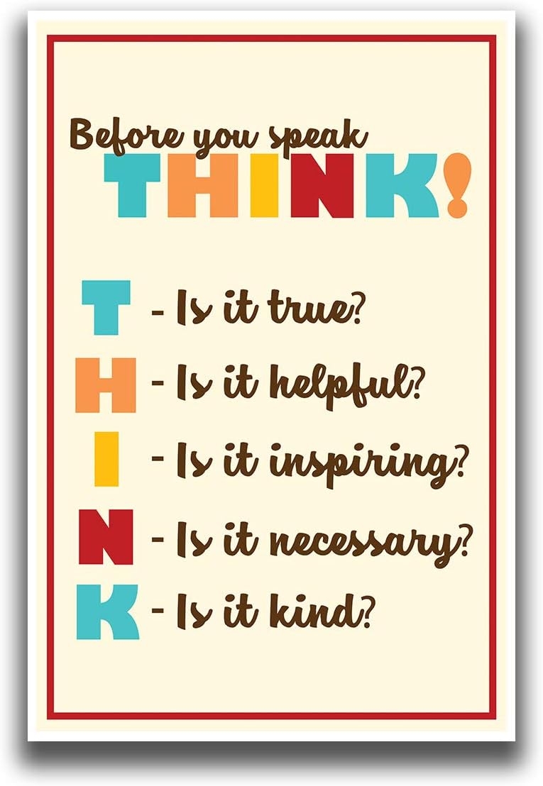 Think Is It True Is It Helpful Printable