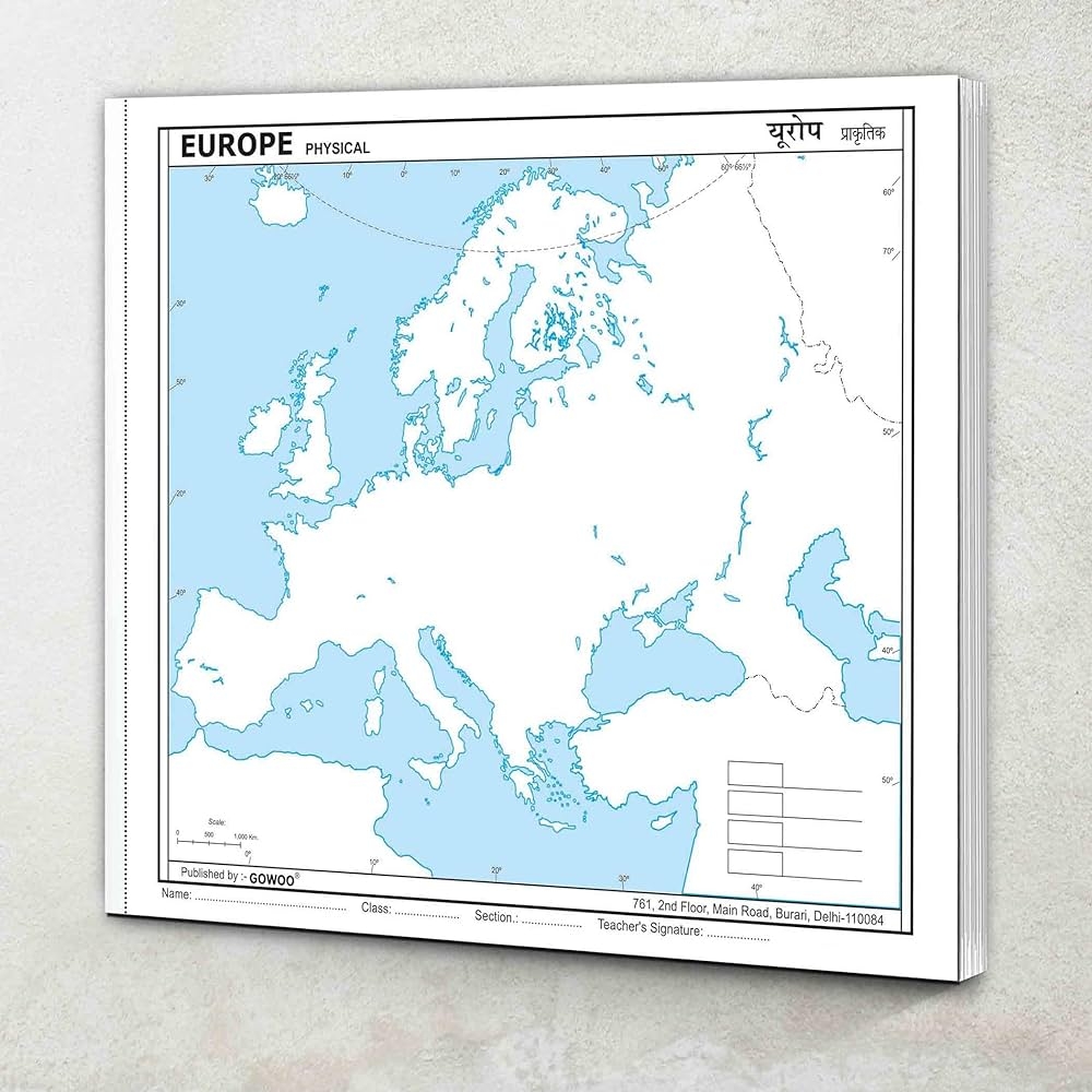 Buy SMALL 100 EUROPE PHYSICAL OUTLINE MAP FOR SCHOOL Europe Physical Map For Students Book Online At Low Prices In India SMALL 100 EUROPE PHYSICAL OUTLINE MAP FOR SCHOOL Europe Physical