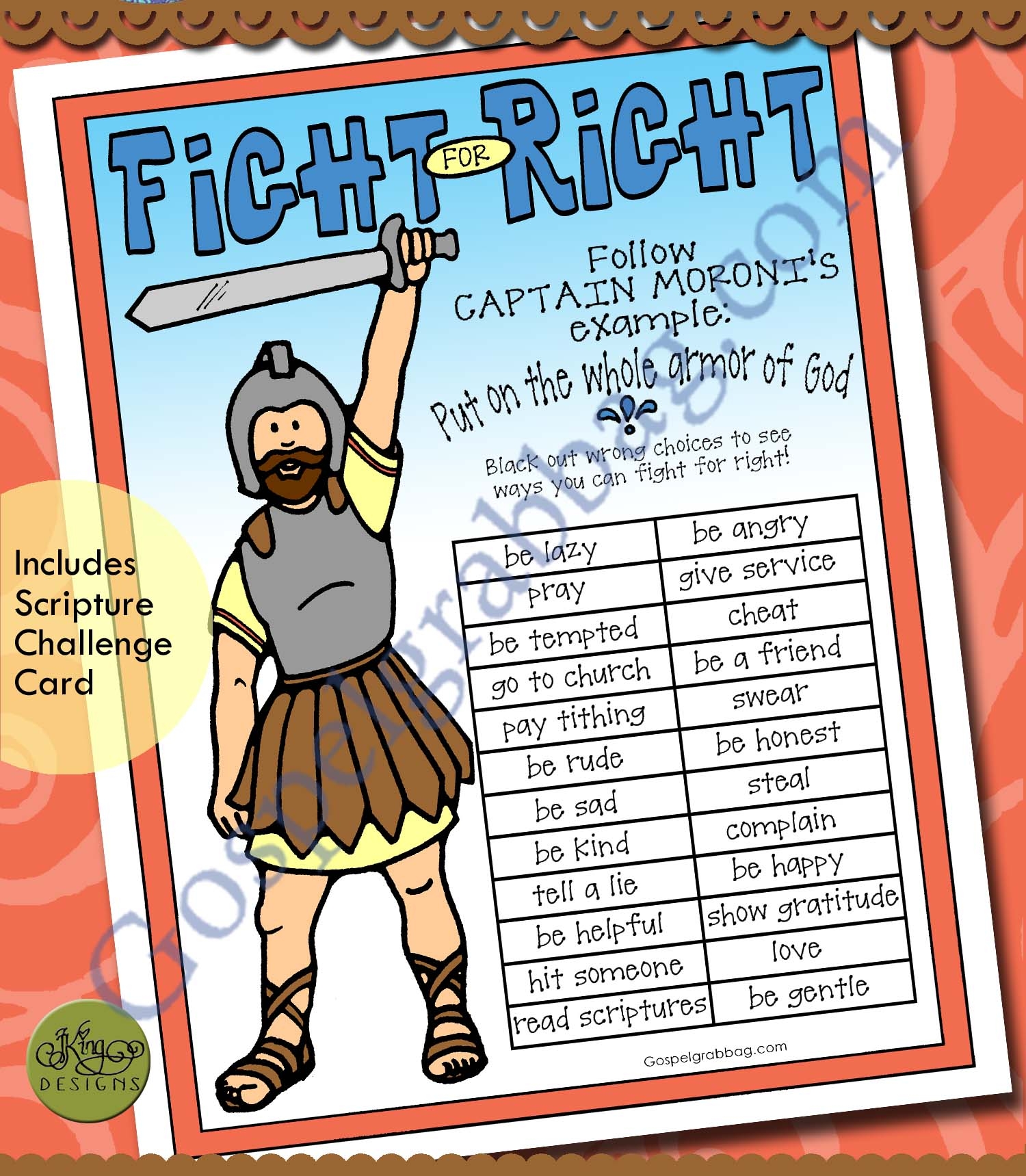Armor Of God Printable Quiz