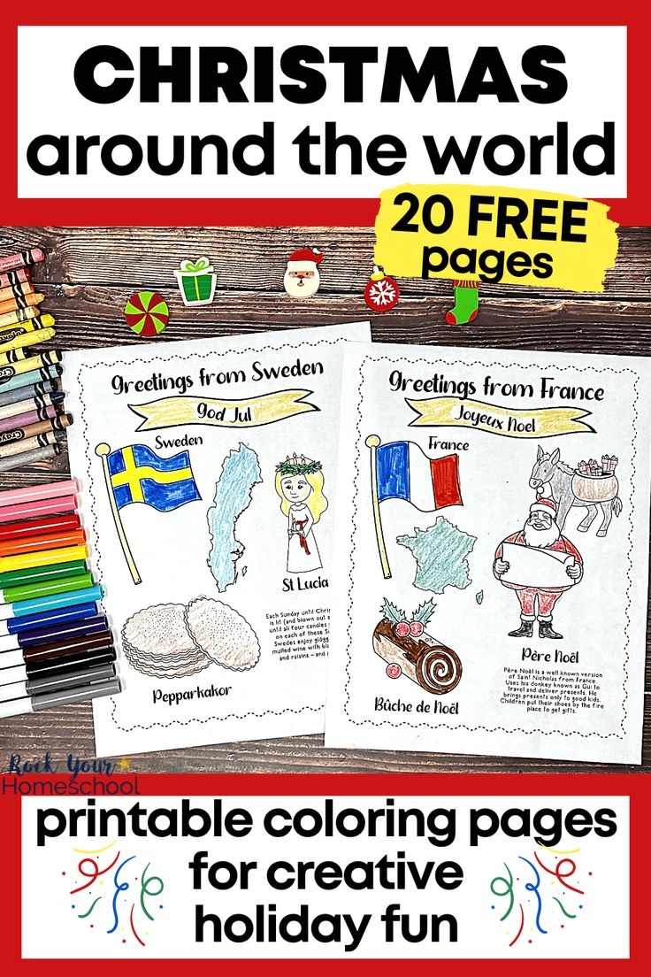 Christmas Around The World Printables Free