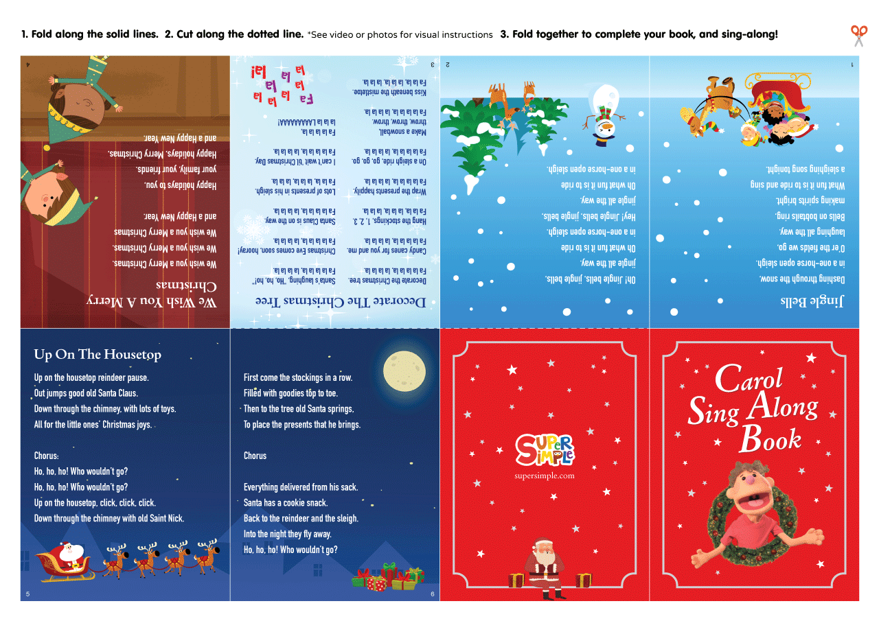 Christmas Carol Sing Along Book Super Simple