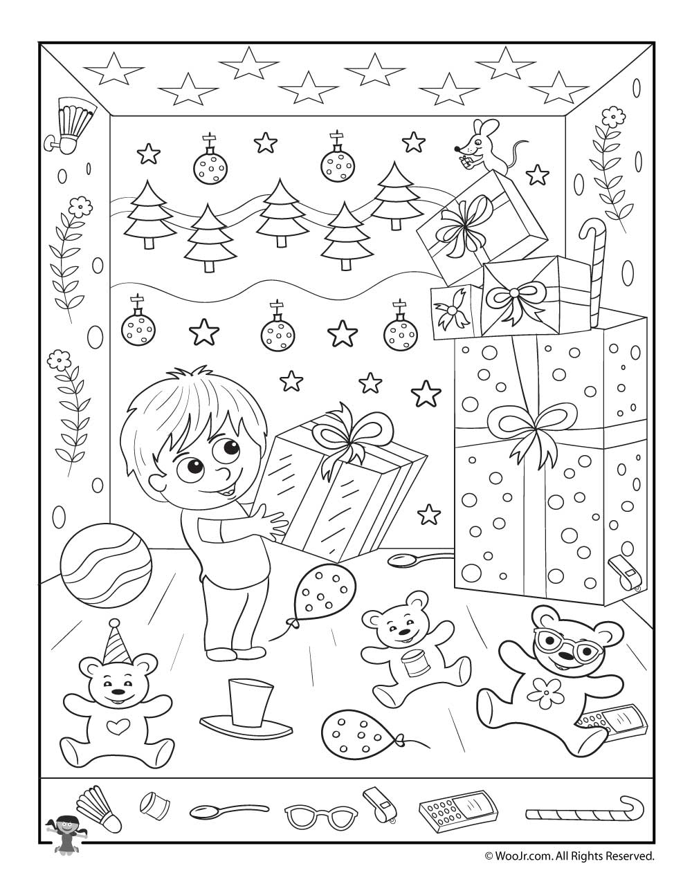 Christmas Hidden Picture Printables For Kids Woo Jr Kids Worksheets Library
