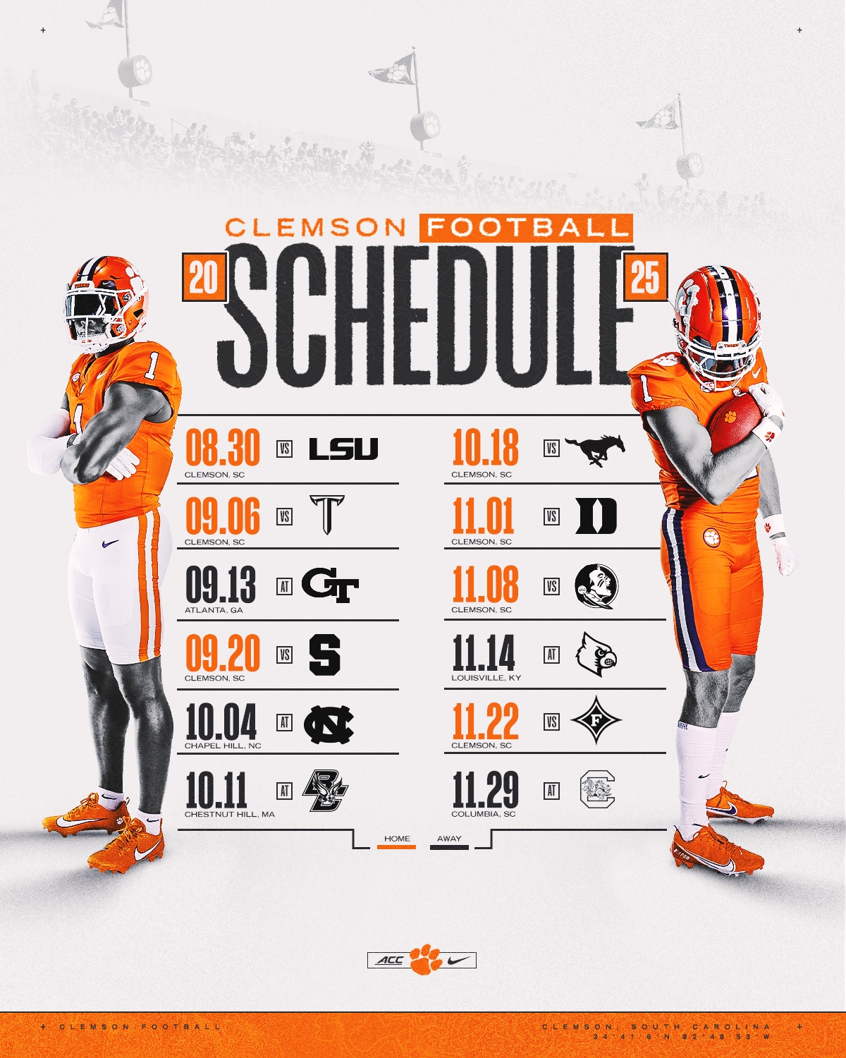 Printable College Football Schedules 2025