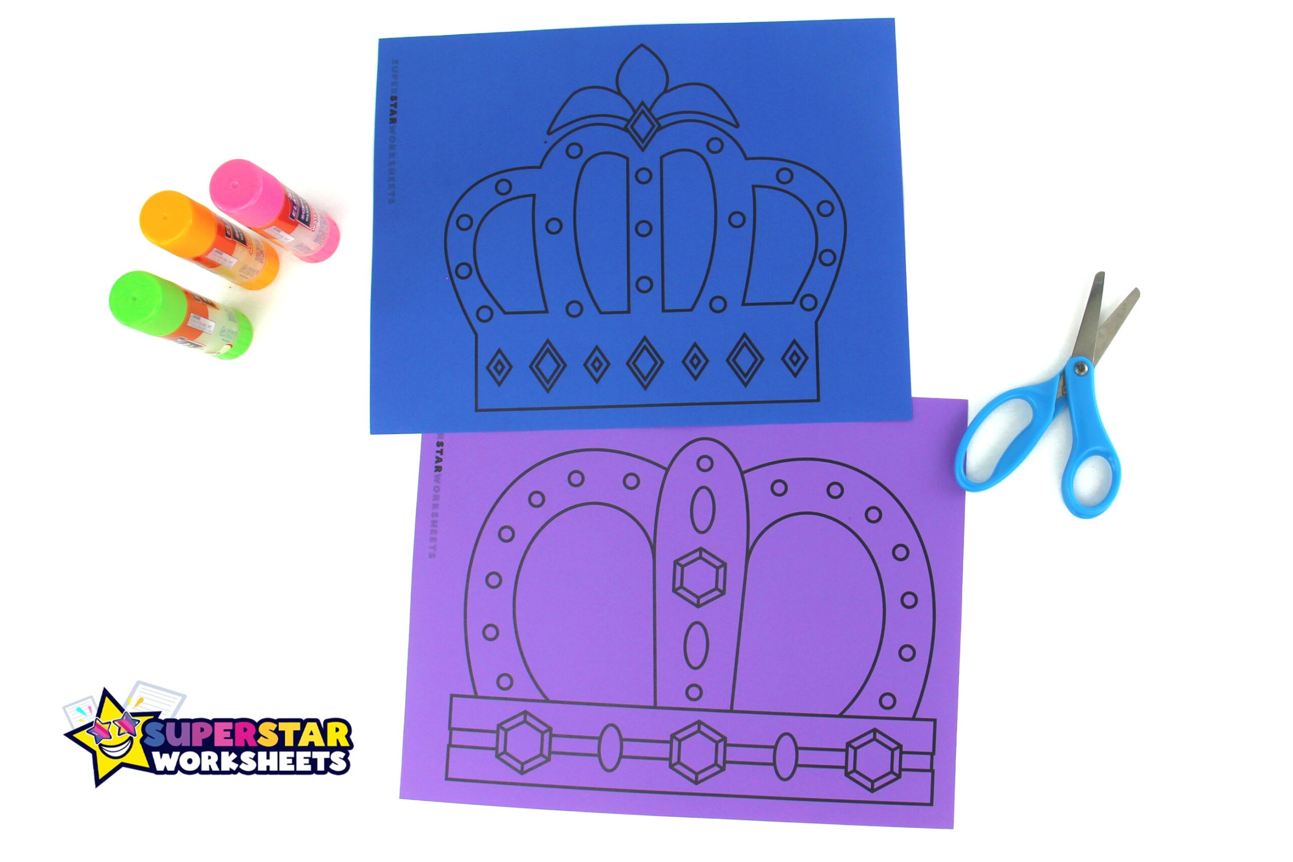Crown Template Free Printables Superstar Worksheets
