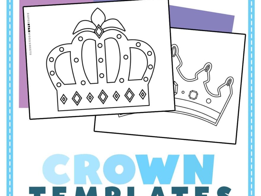Crown Template Free Printables Superstar Worksheets