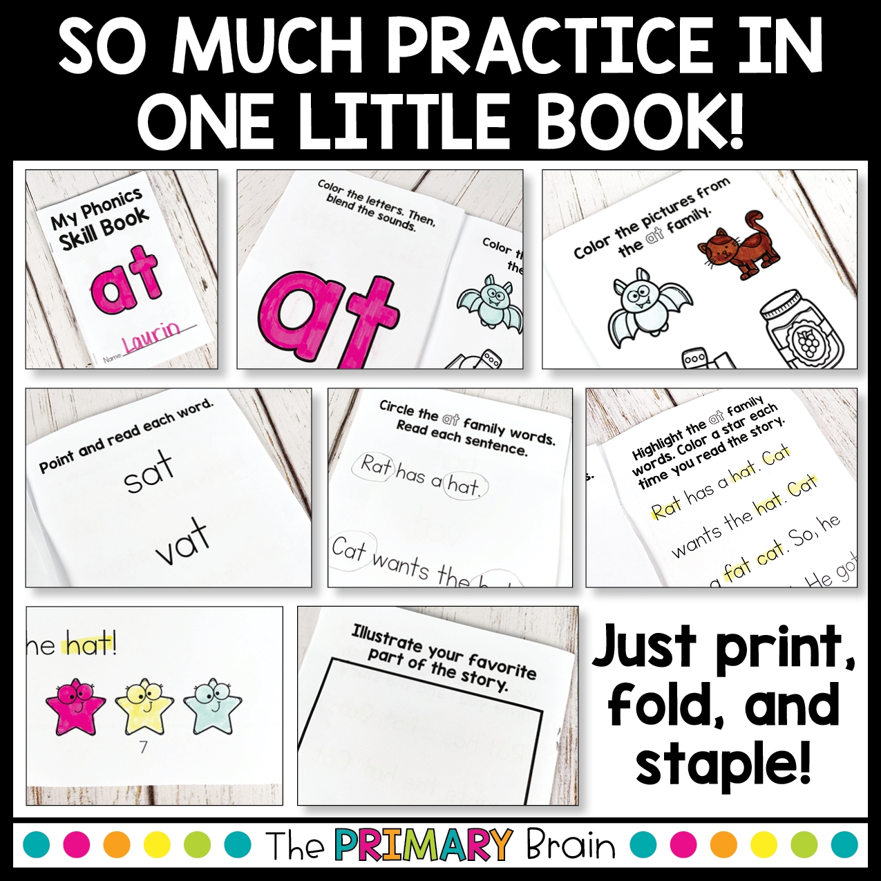 Free Printable Word Family Mini Books