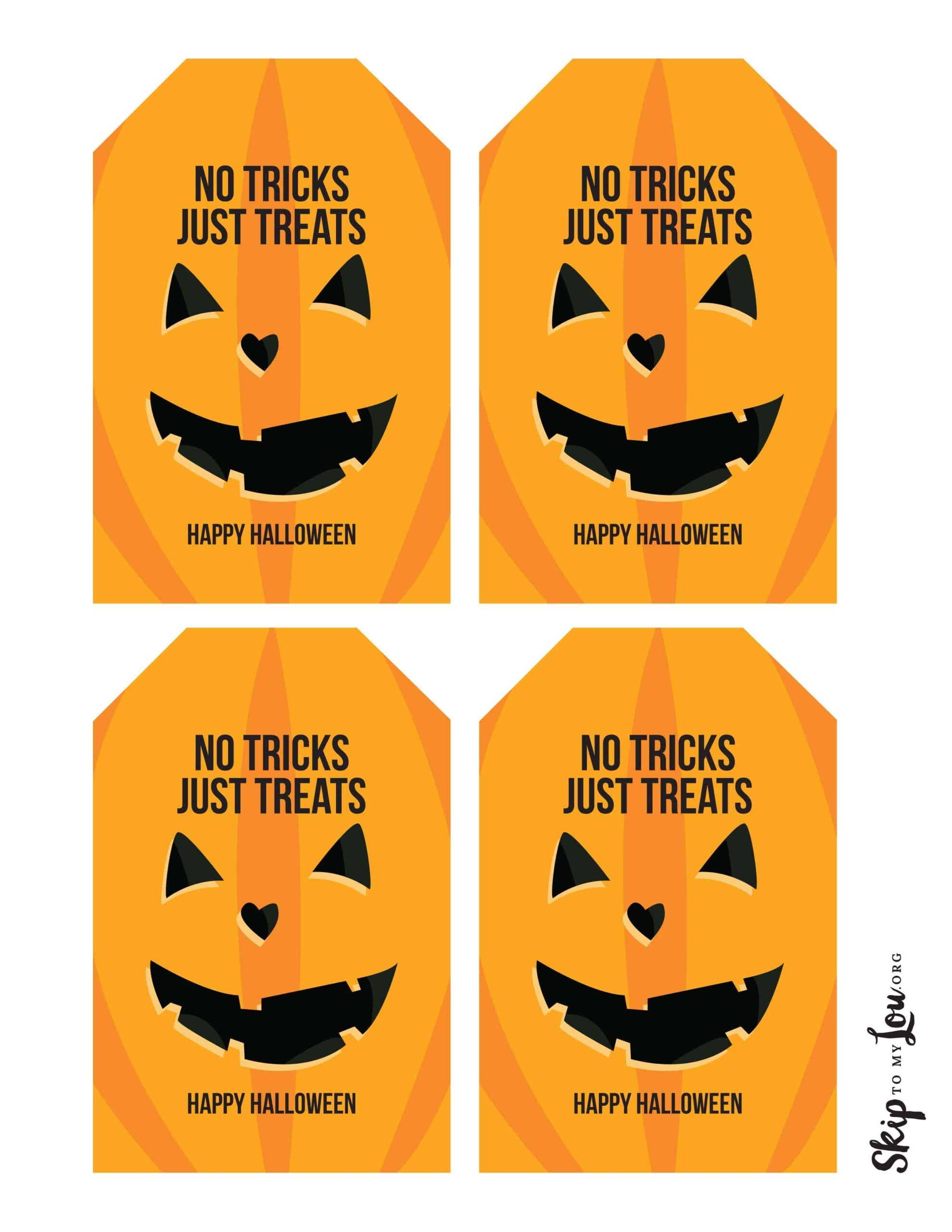 Free Printable Personalized Halloween Gift Tags