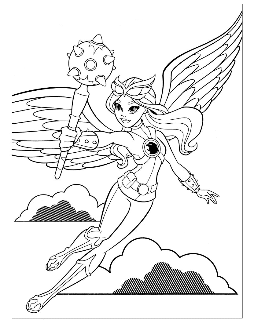 DC Super Hero Girls Coloring Pages Printable Coloring Pages FREE