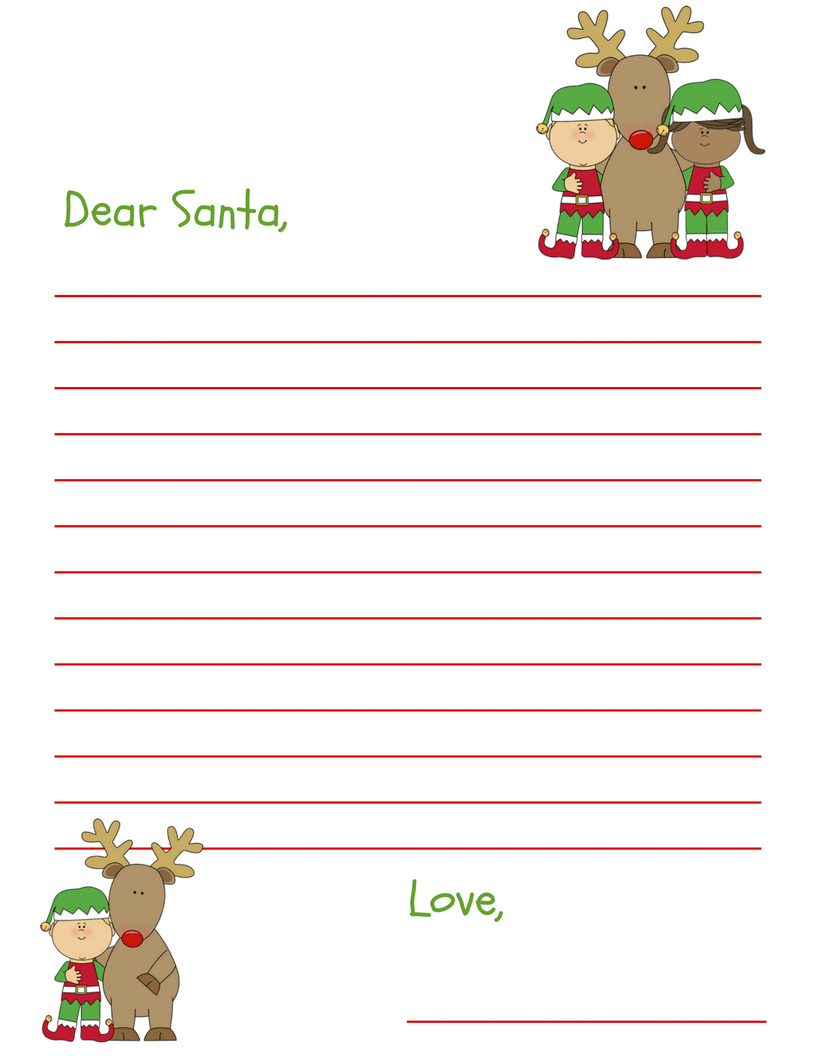 Free Dear Santa Letter Printable