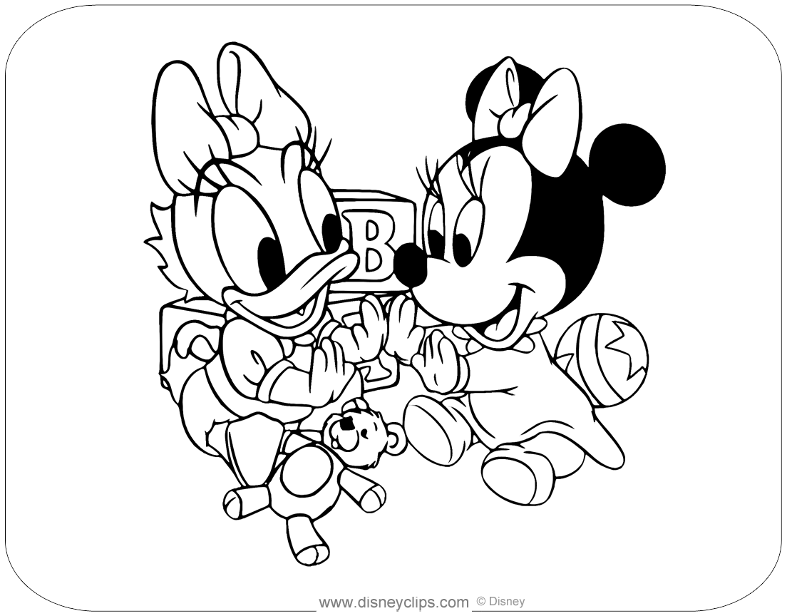 Disney Babies Coloring Pages 9 Disneyclips