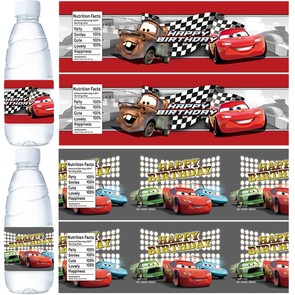 Free Printable Disney Cars Water Bottle Labels